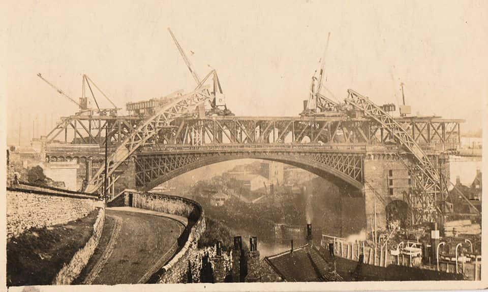 The first bridge was. The first bridge was