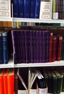 Photo of journals on shelves at Sunderland