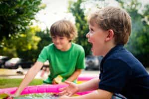 children happy play