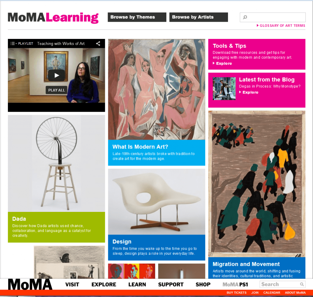 Museum of Modern Art website