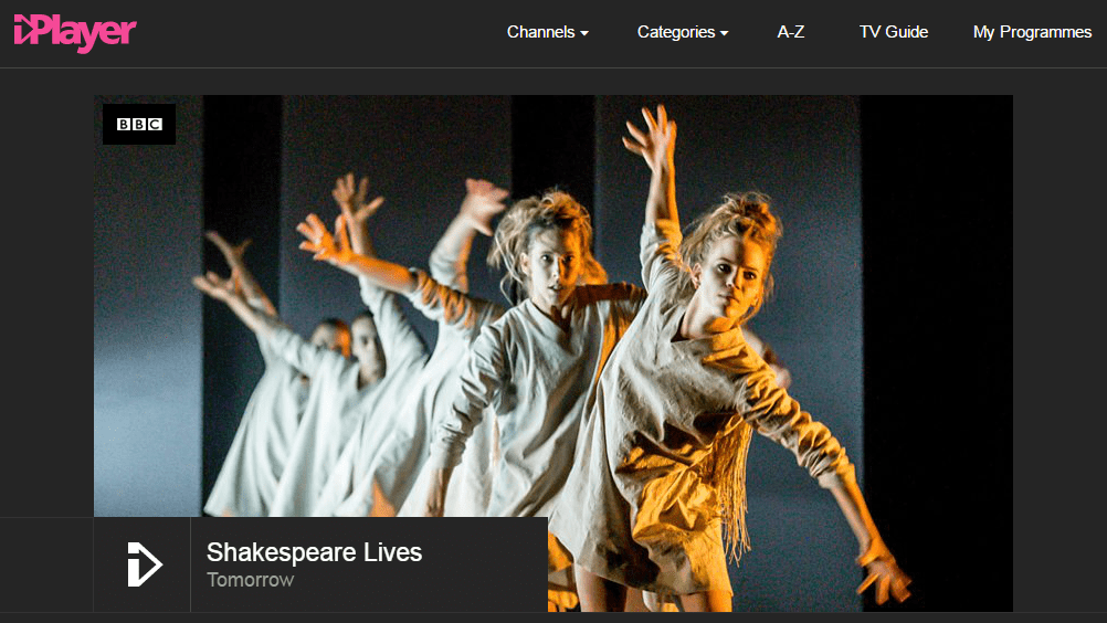 BBC iPlayer shakespeare lives