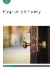 Screenshot of journal cover - hospitality & society