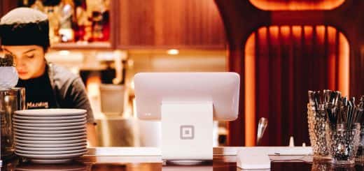 Photograph of woman at a restaurant counter