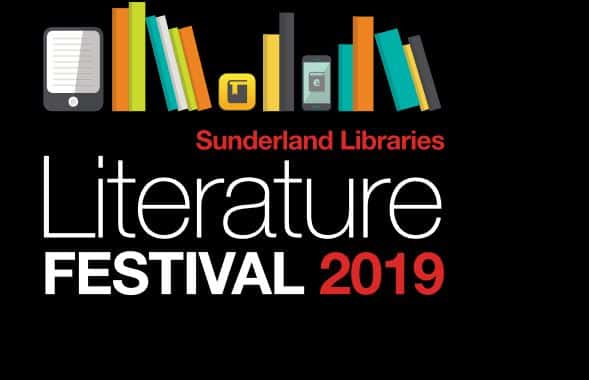 logo for the Sunderland Libraries Literature Festival 2019