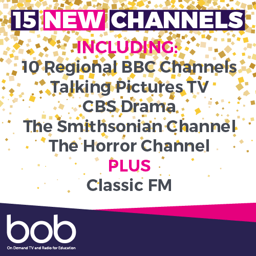 BoB is recording 15 new channels