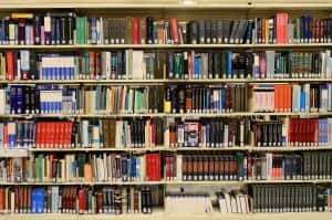 Library shelves