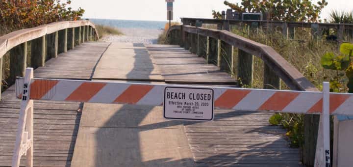 beach closed Beach closed sign