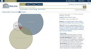 Venn Diagram on HeinOnline database