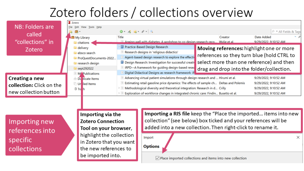 Using Zotero to help organise your reading and cite papers University