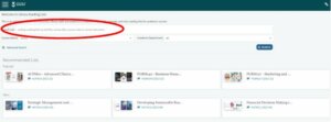 Library Reading Lists homepage with search box highlighted